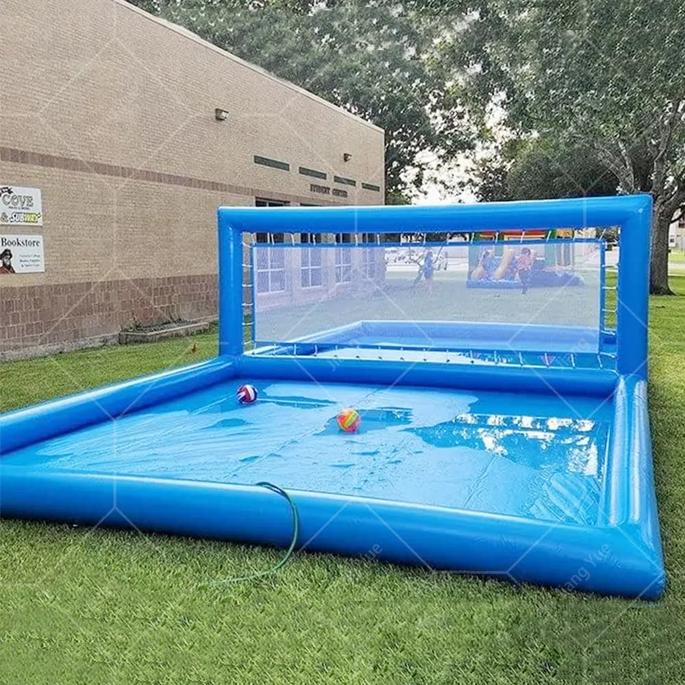Terrain de volley-ball de plage gonflable pour sports de plein air, terrain de volley-ball aquatique