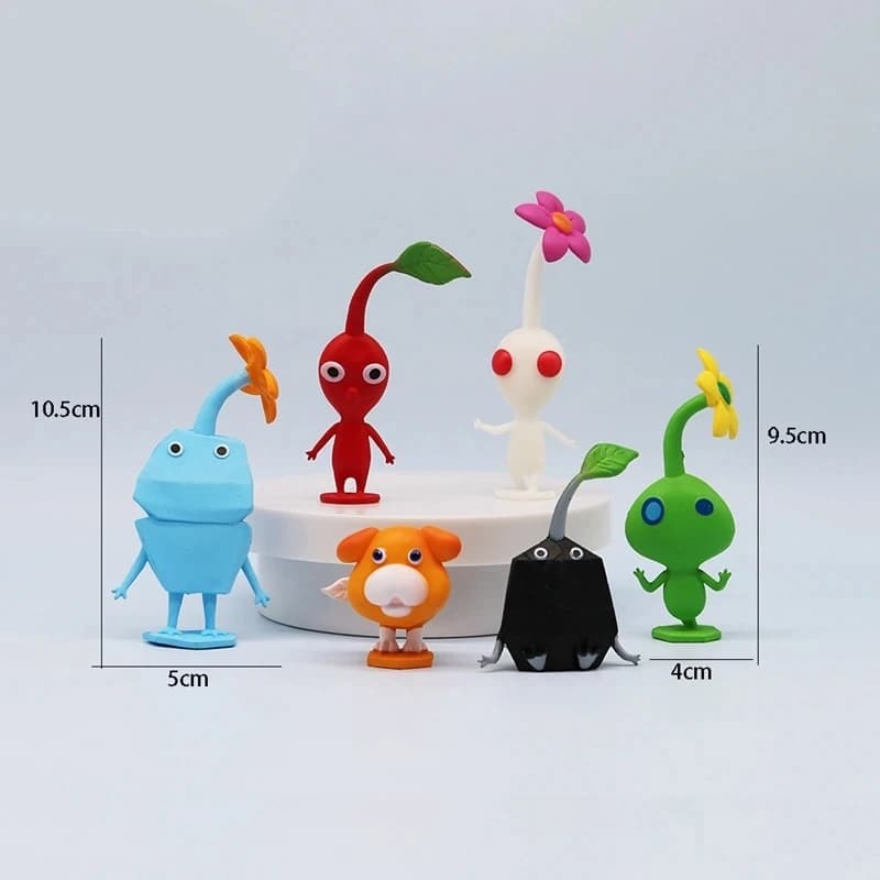 6/12 pièces/ensemble jeu Anime PIKMIN Figure capitaine Olimar PIKMIN figurine PVC Collection modèle
