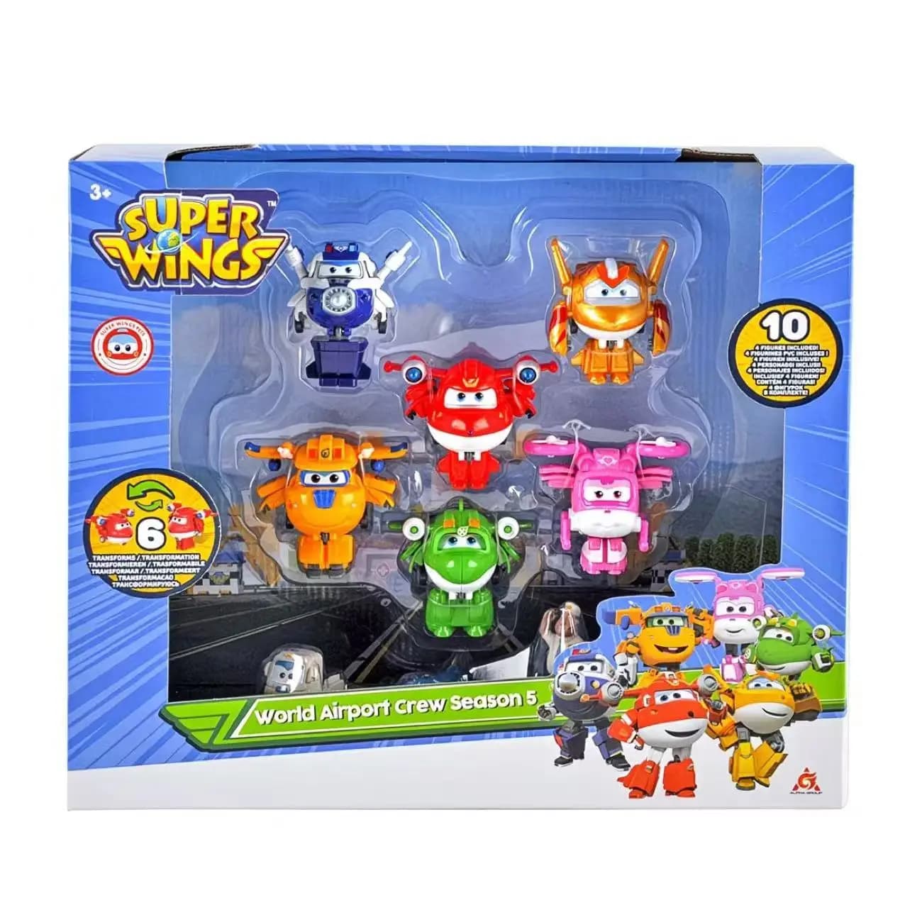 Super Wings - Coffret de 14 jouets transformables - Avions de 2 pouces - Personnages de collection a