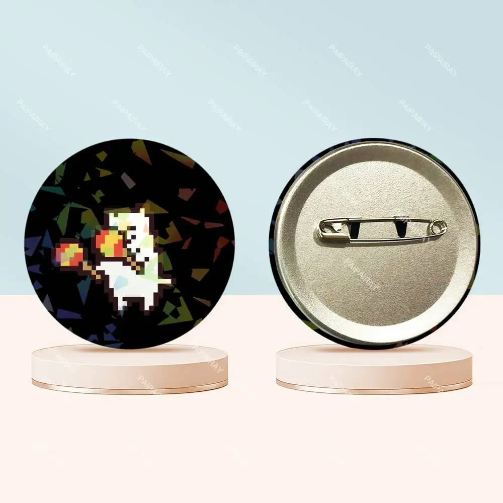 Undertale chien ennuyeux Laser bouton broches sac à dos vêtements décor broche Fiction Badge bijoux