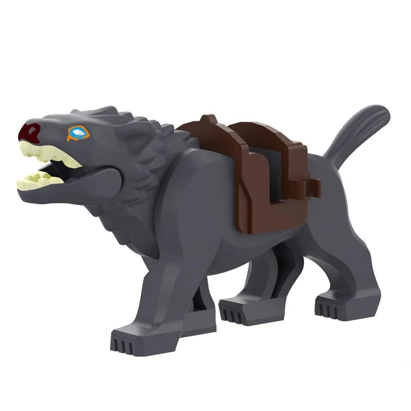 Figurines de l'Ogre du Seigneur des Anneaux en Briques, Jouets Éducatifs, Figurines de Dessins Animé