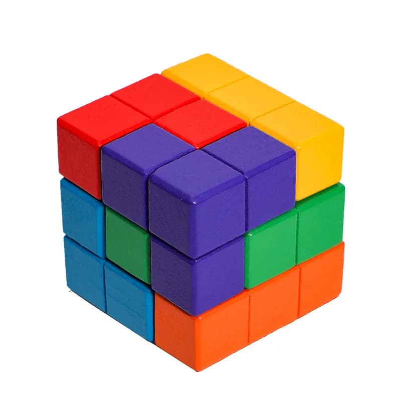 Jouets de puzzle en bois 3D Cube Soma, casse-tête, Rompecabezas, cadeaux éducatifs Montessori pour e