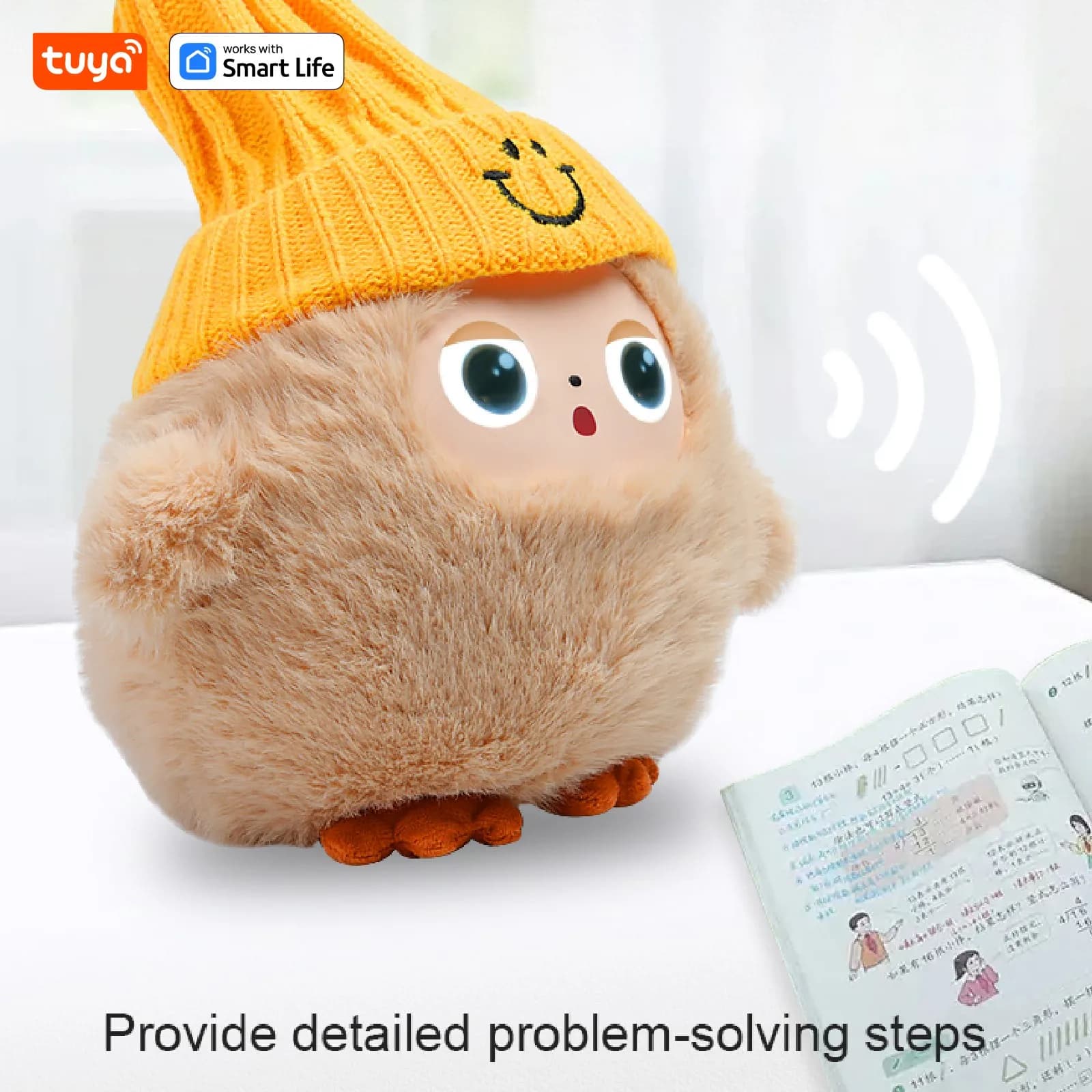 Robot en peluche intelligent Tuya AI, animal de compagnie électronique interactif vocal, jouet compa