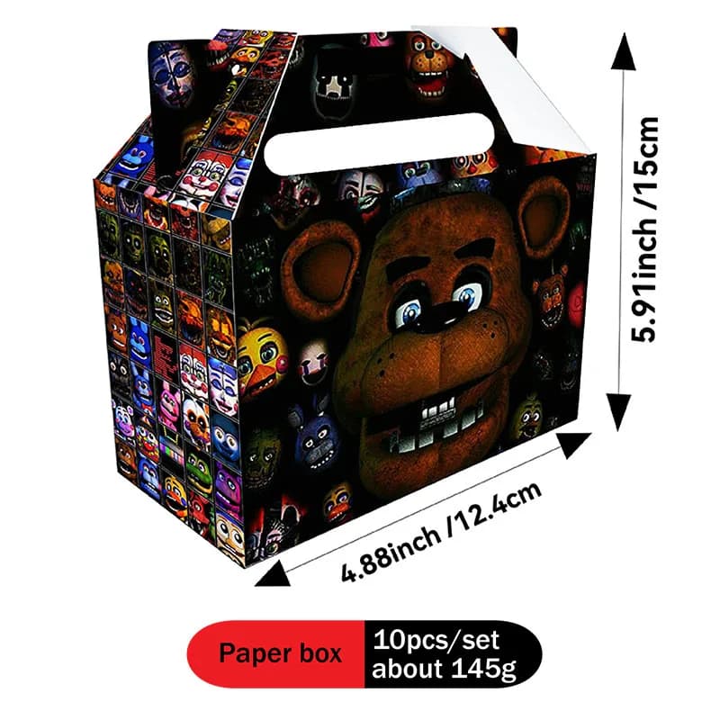 FNAF thème Figure bonbons cinq nuits chez Freddy's boîtes fête biscuits chocolat collations pour gar