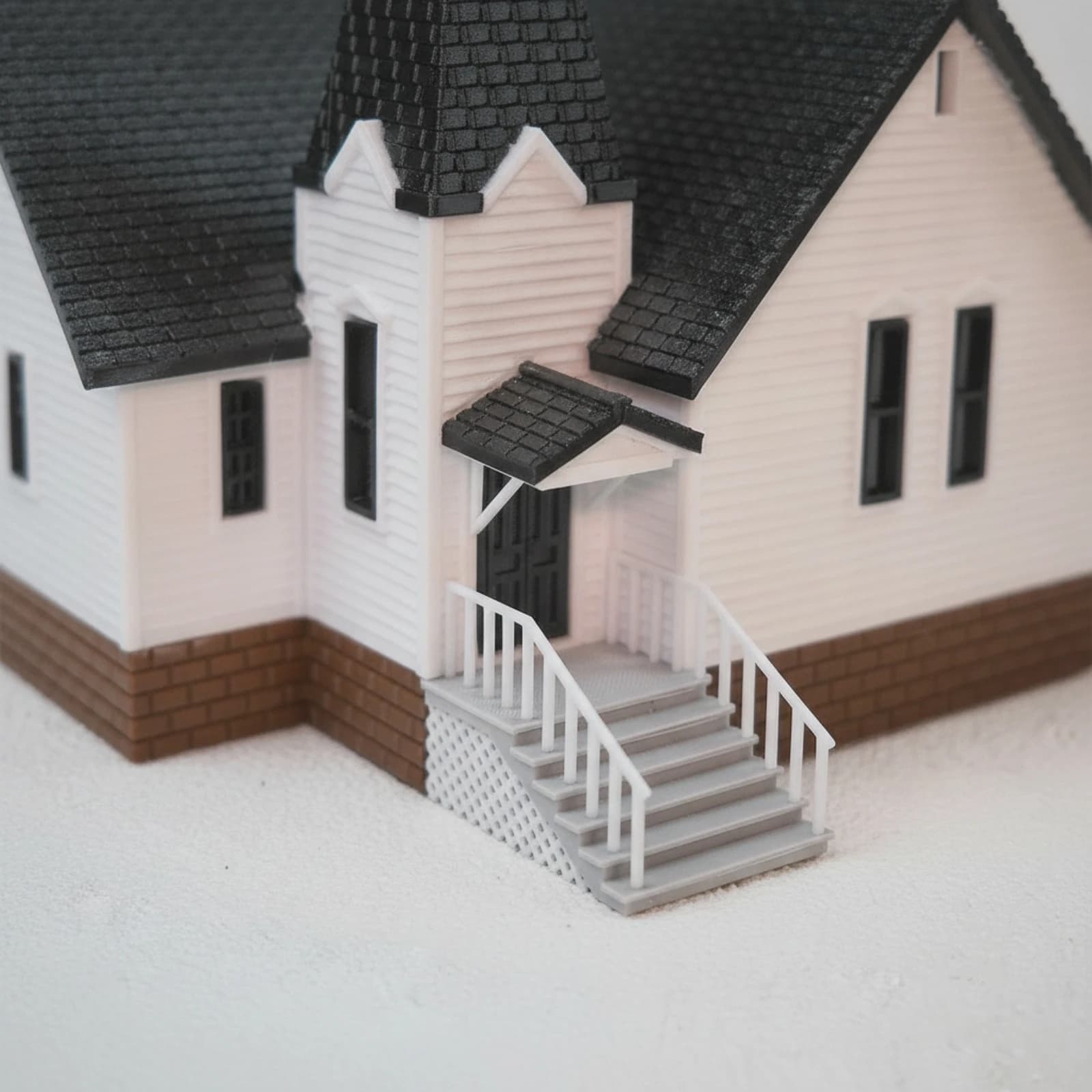 Maquette d'église avec cloche, modèle d'église détaillé, réaliste, à assembler, pour les amateurs, l