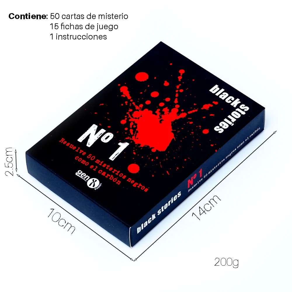 Español Black Stories Juego de mesa Resuelve 50 mystérios escalofriantes para pasarlo de miedo en tu
