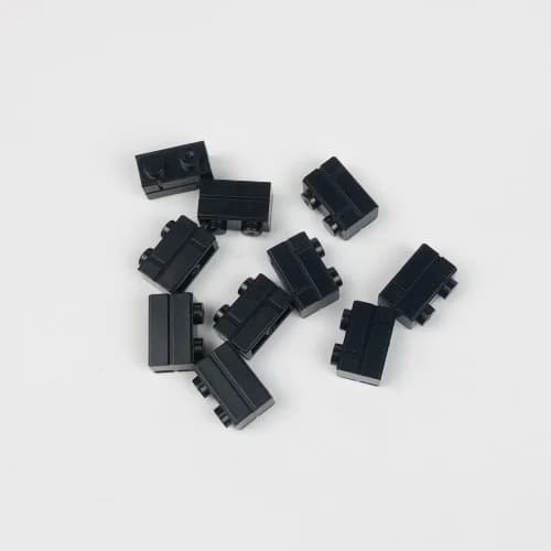 Blocs de Construction du mur du château, briques classiques pour la Construction urbaine, 1x2 1 + 2