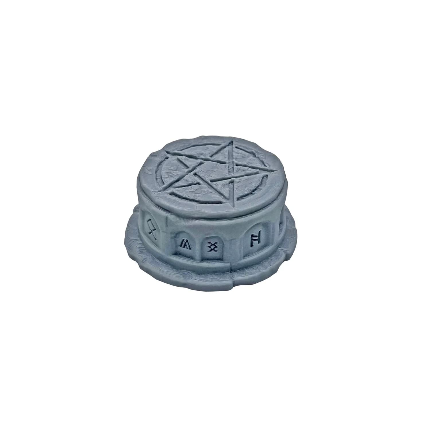 Miniature d'altère avec runes naines et paysage de terrain pour D&D Fantasy, miniatures imprimées en