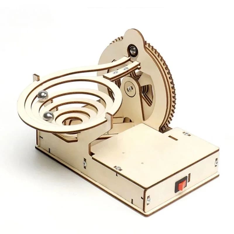 Kit de technologie de modèle d'équipement de course en marbre mécanique à assembler soi-même, jouets