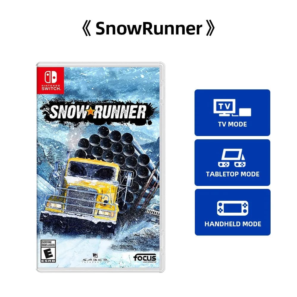 Jeu Nintendo Switch - SnowRunner - REUNION - Cartouche physique pour jeux Nintendo Switch