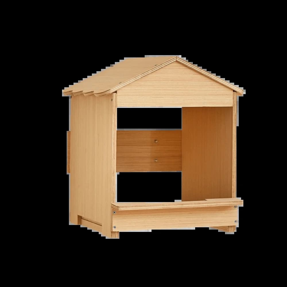 Nichoir mural en bois pour poules, grande capacité, boîte à œufs détachable, forme de maison stable,