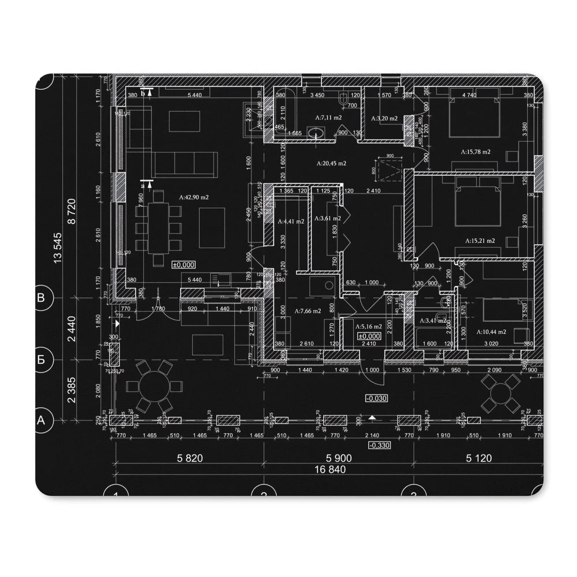 Tapis de bureau, tapis de jeu, tapis de souris pour gamer, tapis de jeu vidéo, avec plans architectu