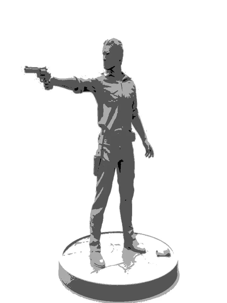 Survivant-le homme avec Base en résine, kits de modèles miniatures gk, non assemblé, non peint, 1/16