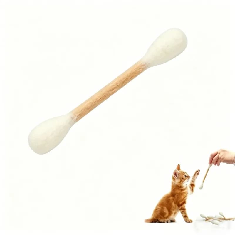 Jouet créatif géant en forme de coton-tige à la catnip pour chat, lot de 6, bâton durable pour chato