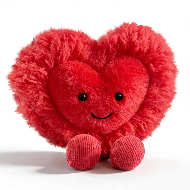 Poupée d'amour pour la Saint-Valentin, adorable petite poupée en peluche rose, compagnon de lit pour