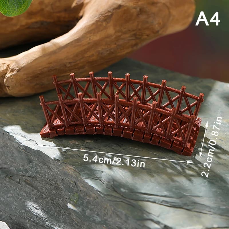 Statue de pont chinois, modèle de bâtiment ancien, décorations de pavillon japonais, miniatures de j