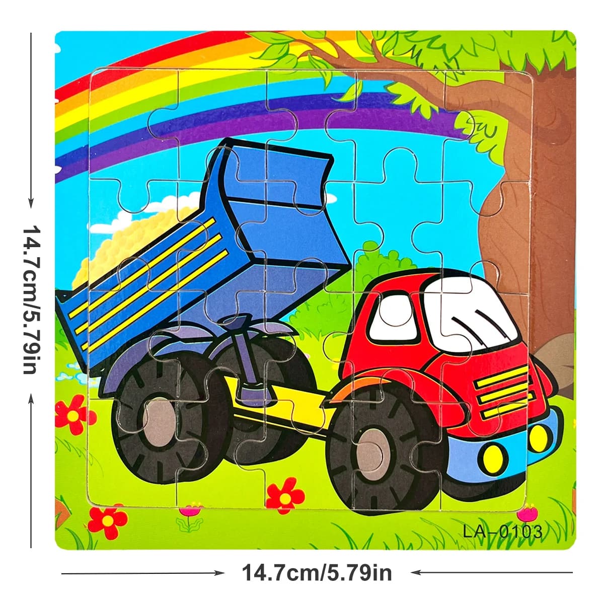 Puzzle en bois de 14.7cm/5.79 pouces, 1 pièce, véhicule de transport, Style Animal marin, jeu éducat