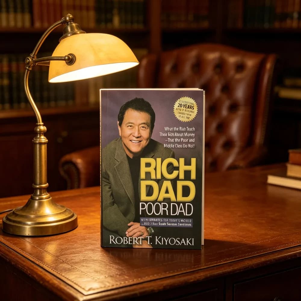 Rich Dad Poor Dad de Robert Kiyosaki, édition 20e anniversaire, guide sur la mentalité financière po