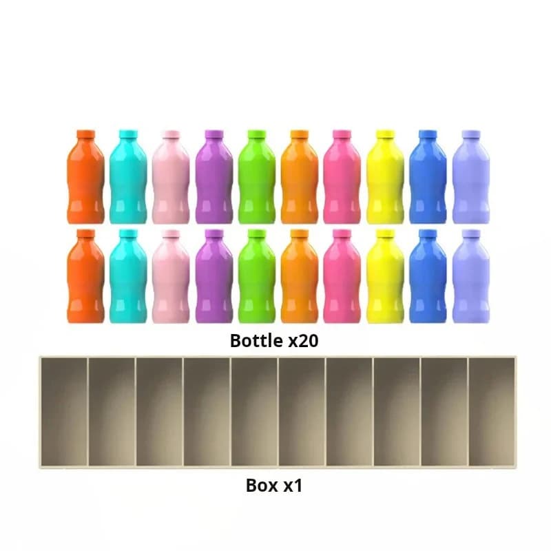 KNYYSECQ Jeu de Bureau Interactif Parent-Enfant : Bouteilles à Deviner, Jeu de Mémoire et de Logique
