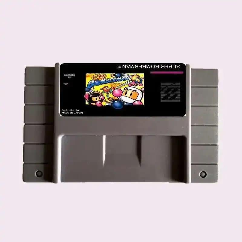 Haute qualité 16 bits Super Bomberman NTSC grande carte de jeu grise pour joueur de jeu Version amér