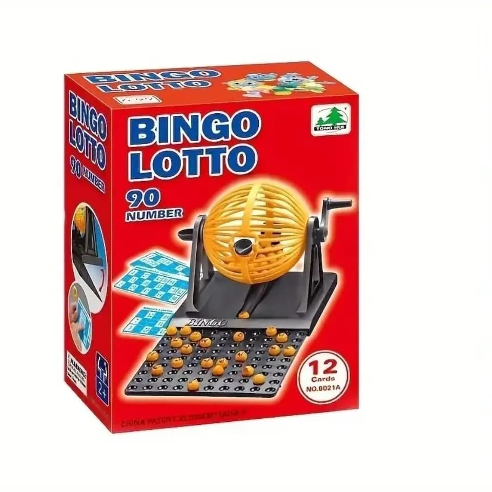Accessoires de fête, Jetons de bingo, Jouets, Ensemble de jeu de bingo, Machine de loterie, Mini jet