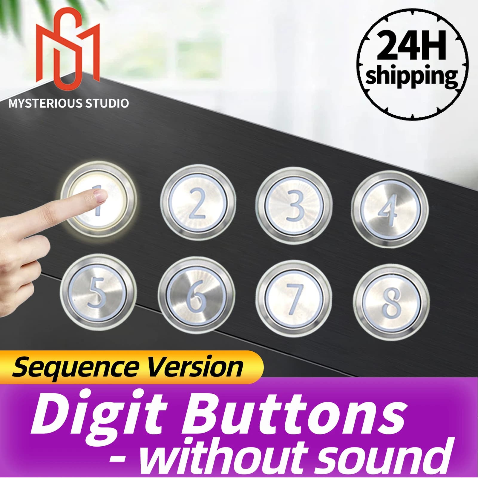 Puzzle électronique avec séquence de boutons numériques pour jeu de escape room, accessoire de jeu d