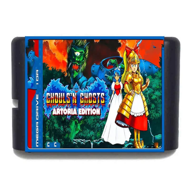 Ghouls 'n Ghosts - Carte de jeu Artoria Edition MD 16 bits pour Mega Drive