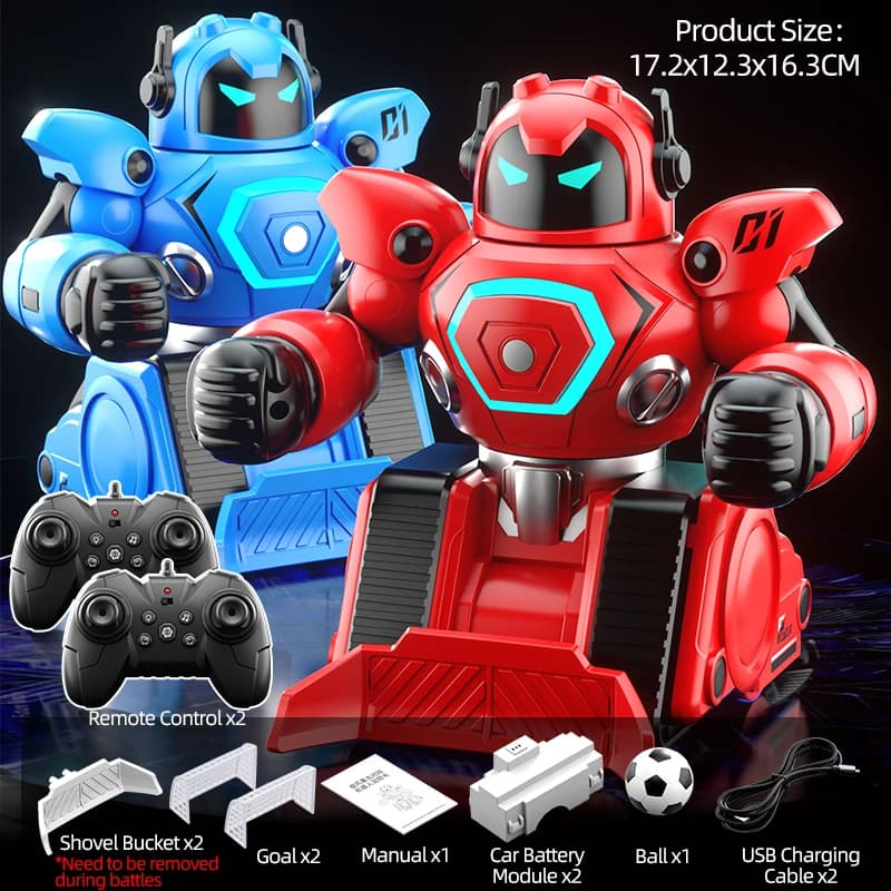 Robot télécommandé boxe football combat jouets pour enfants deux Parent-enfant interactif bricolage