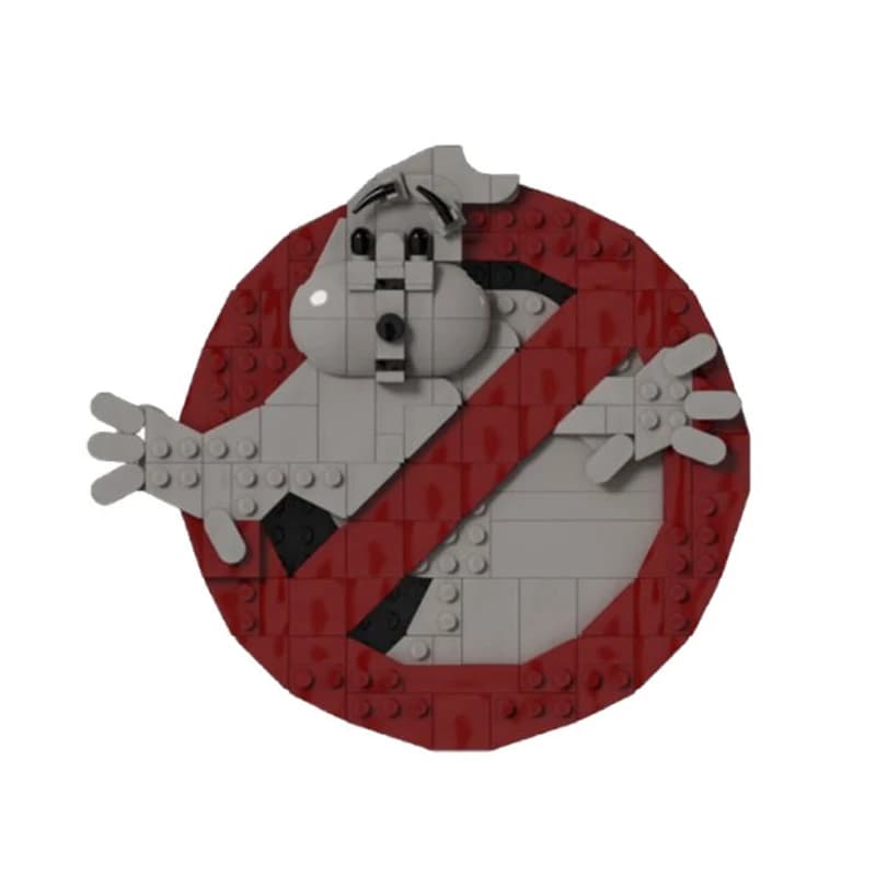 Mymocs Ideas MOC GB Logo Movie Ghostbusters Icon Ghost Bricks Sets DIY Creative Assemble Building Bl