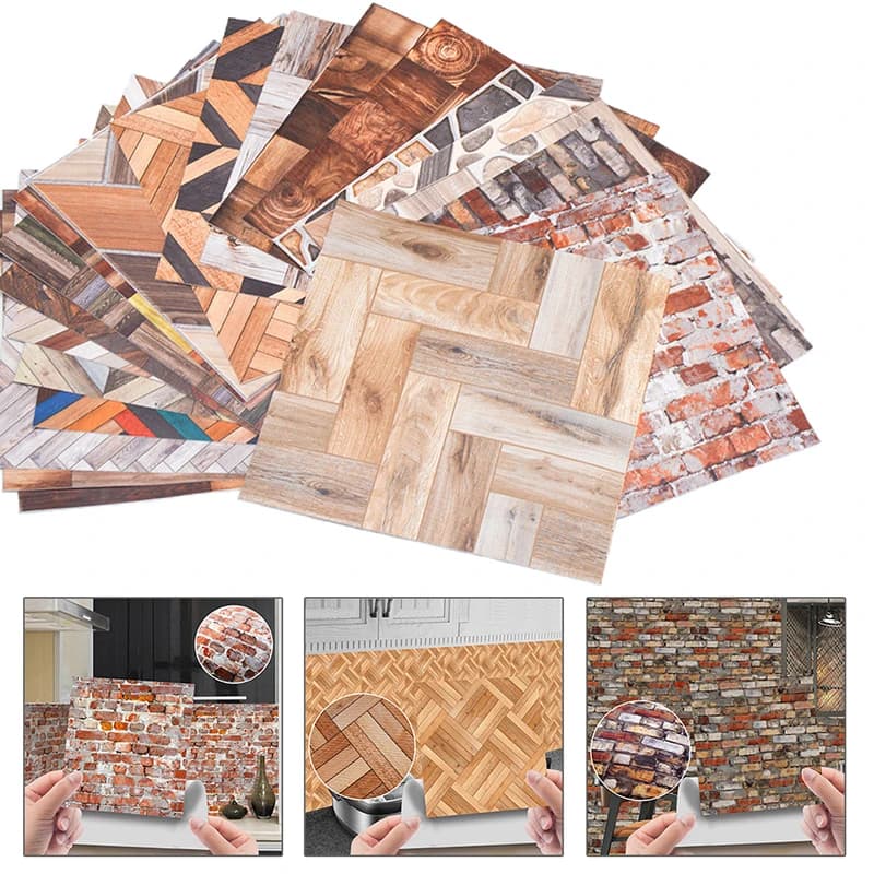 Papier peint Miniature pour maison de poupée 1:12, 1 pièce, carrelage, autocollant, décor de salle d