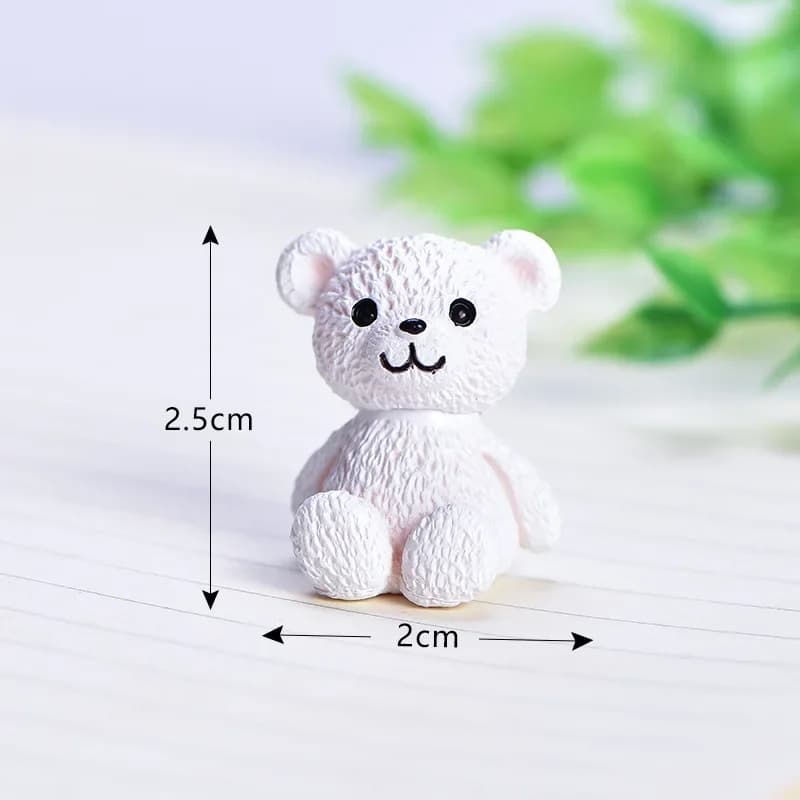 Mignon ours petit ours poupées bricolage Pot plante décor paysage jardin décor Miniature artisanat d