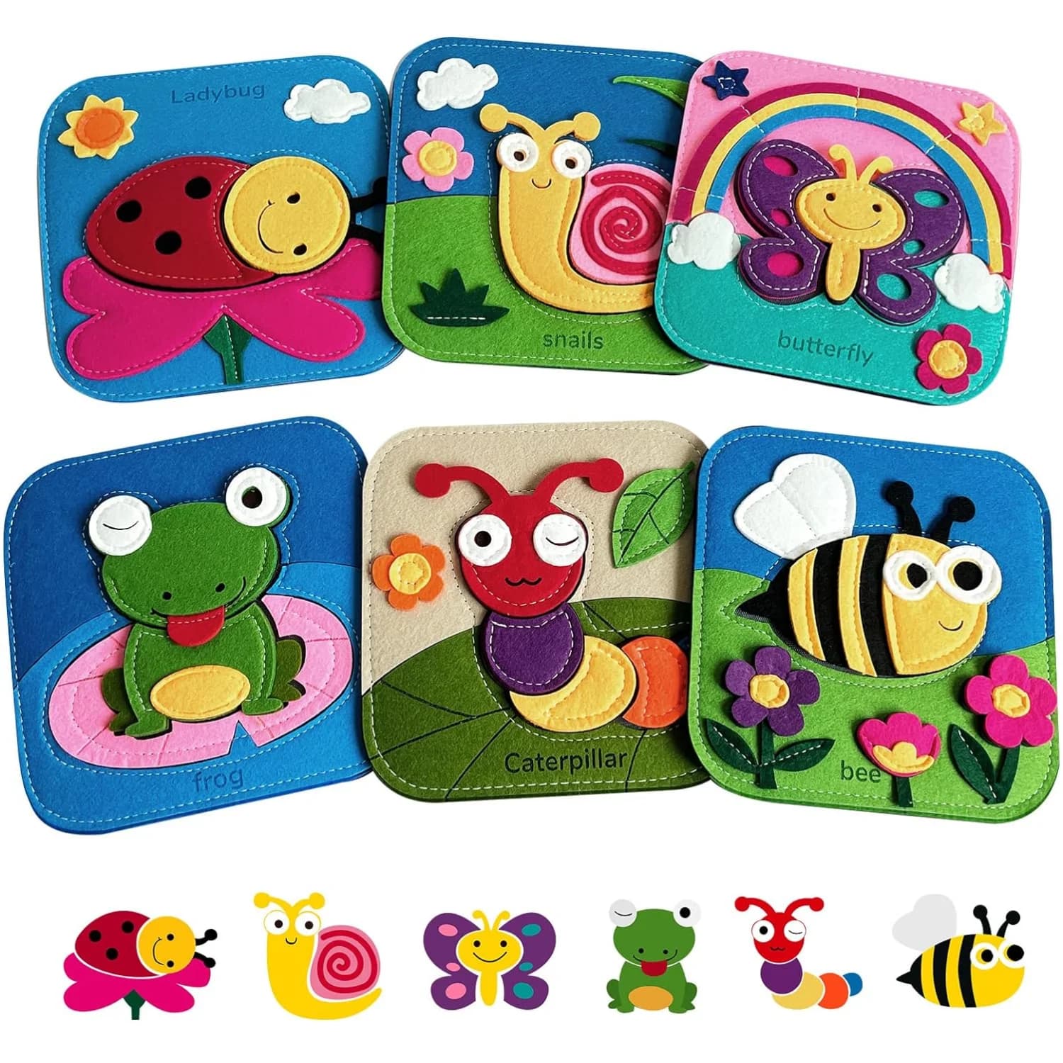 Jouets Montessori, livre occupé pour enfants, forme de couleur, Cognition animale, jouets d'éducatio