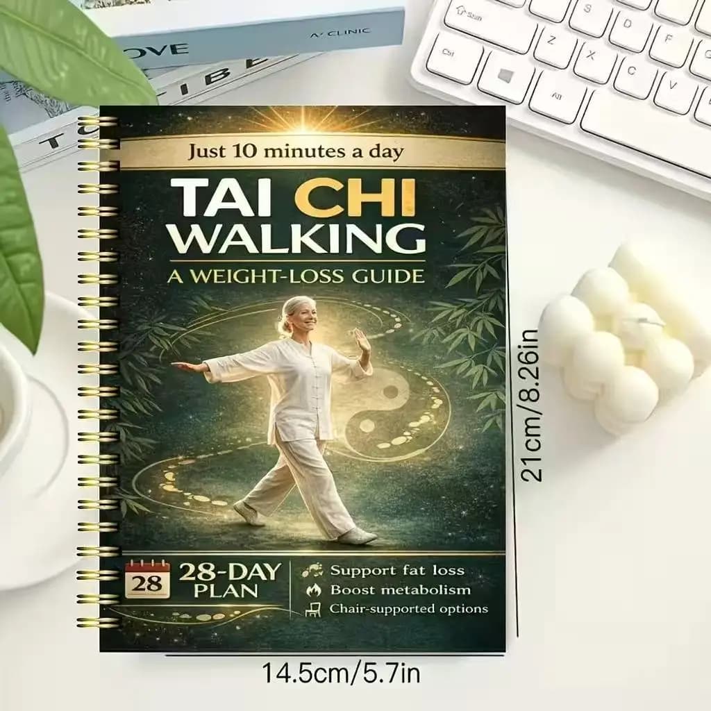 Planificateur d'entraînement Tai Chi pour seniors, planificateur de fitness, journal d'exercices de