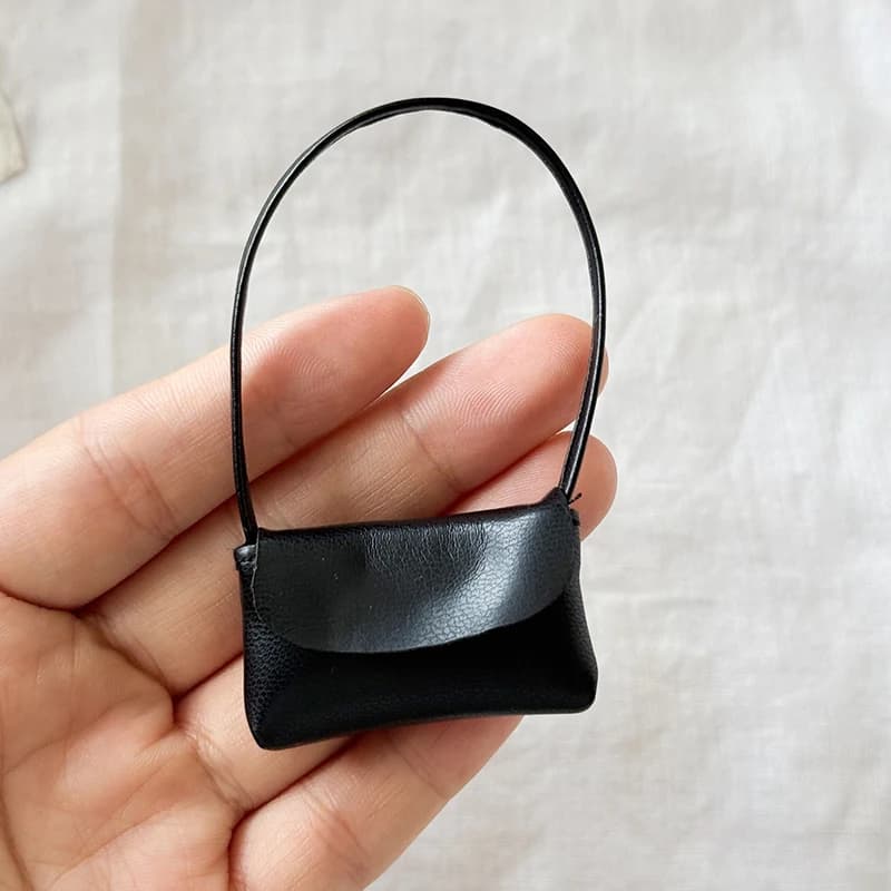 Sac à main en cuir PU pour poupée, accessoires pour dames, décoration de poupée de 15-17cm, jouet de