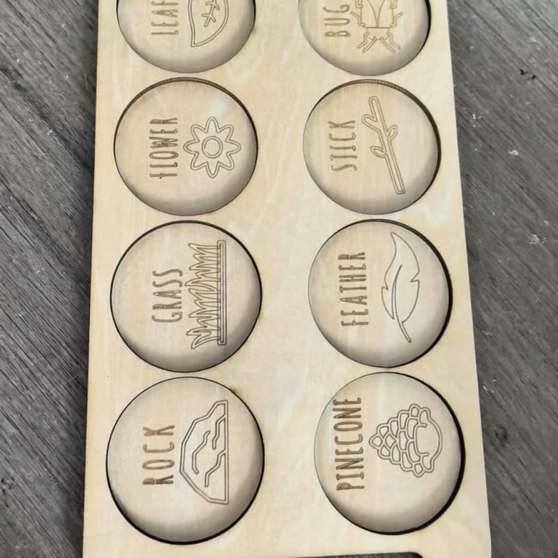 Planche portable en bois pour la chasse aux insectes, jeu d'exploration de la nature en plein air po