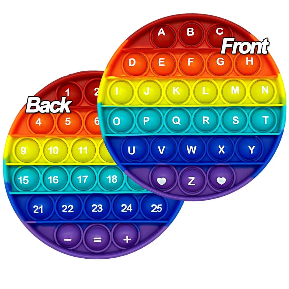 Apprendre les chiffres 1-30 lettres de l'alphabet ABC jouets Fidget mathématiques, jeux de société p