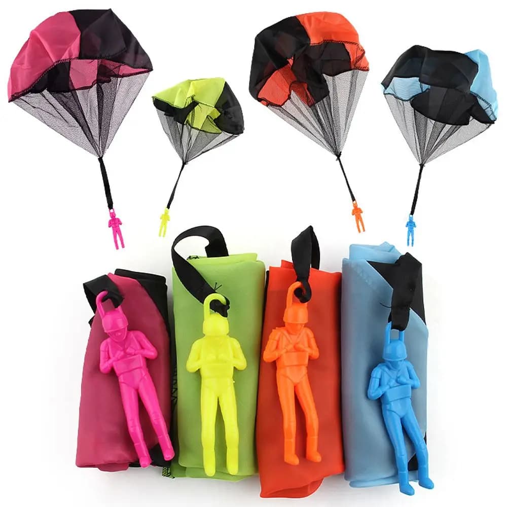 Mini Soldat de Jeu : Parachute de Sport Amusant à Lancer à la Main pour Activités Éducatives et Exté
