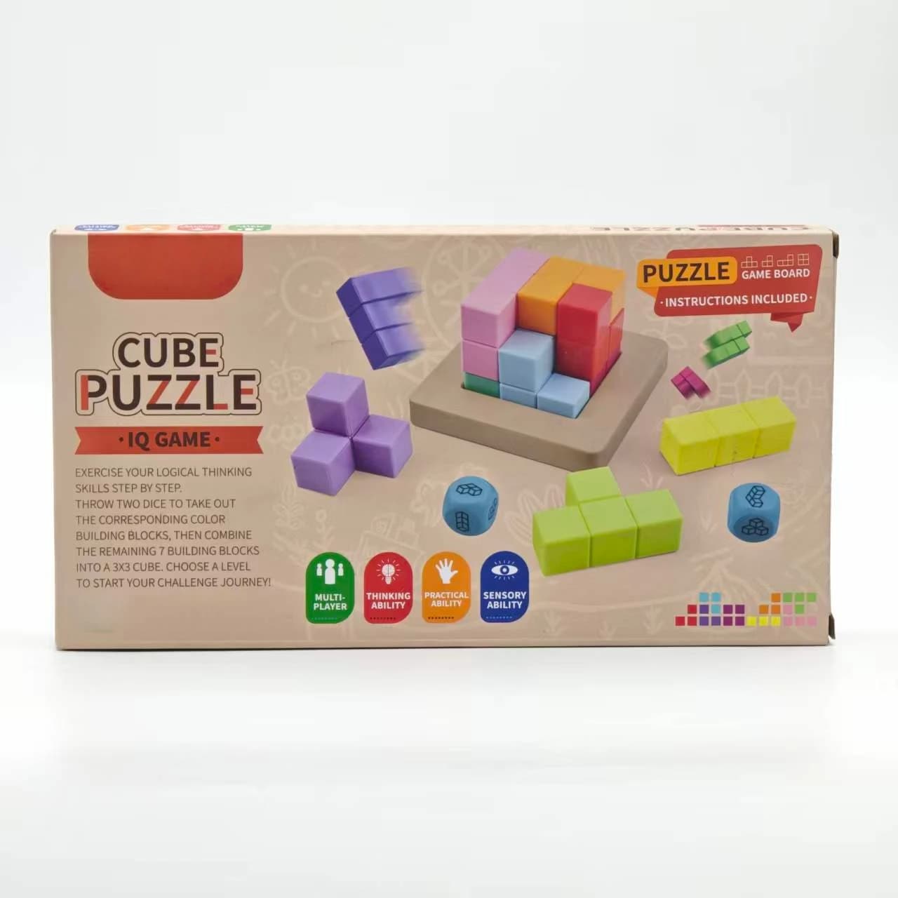 Jeu de puzzle, Soma Cube, LuBan Cube, jeu de société d'entraînement à la logique 3D