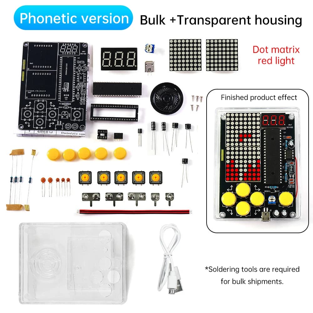 Kit de Production de Console de jeu bricolage 51, kit de jeu pour enfants à puce unique, jeu classiq