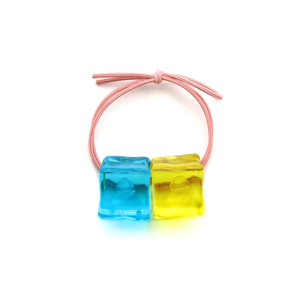 Anime Bocchi The Rock! Gotou Hitori GotChaînes Square Hairpin for Girls and Women, Blue and Yellow H