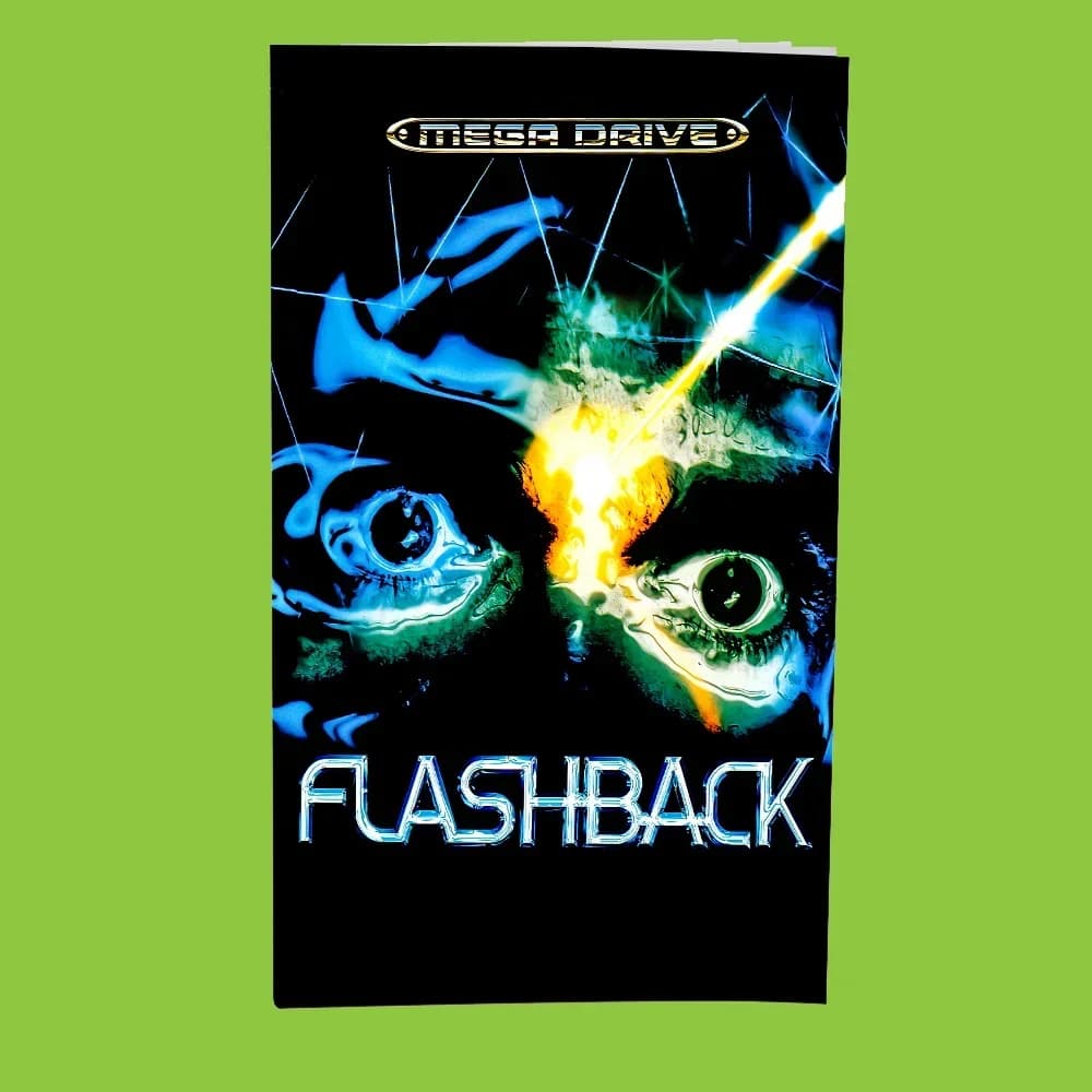 Link 4 Flashback The Quest For Identity, version EUR, jeu pour console SEGA Mega Drive Genesis 16 bi