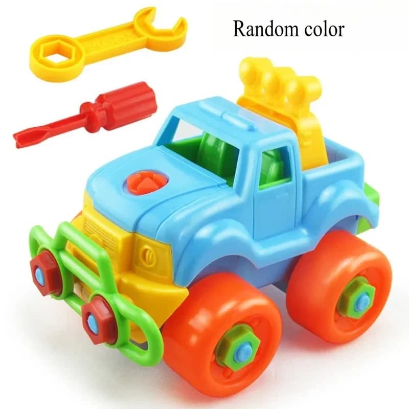 Modèle de voiture à assembler parent-enfant, style interactif familial, pièces sûres et faciles pour