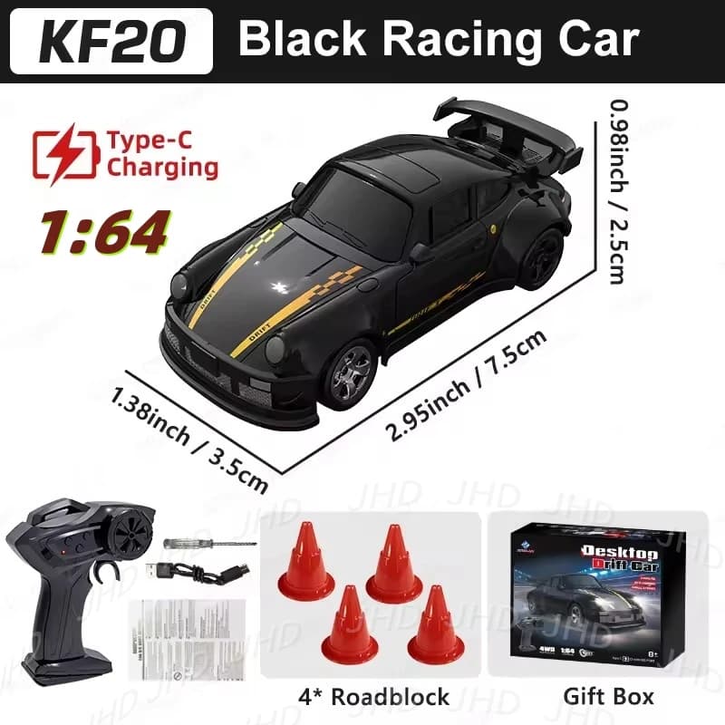 2025 nouveau JHD 1:64 KF20 dérive voiture quatre roues télécommandée voiture de course Proportions c