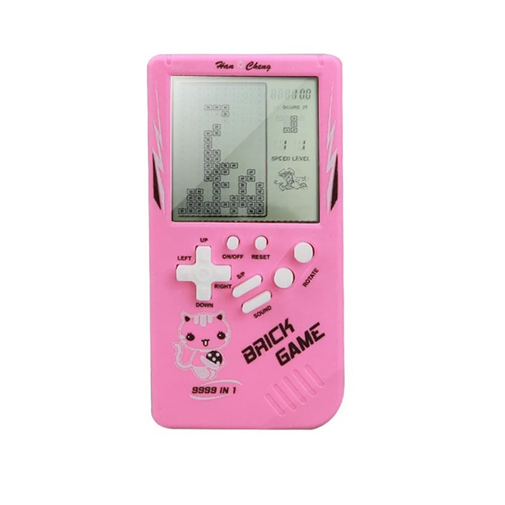 Console de jeu portable rétro classique à grand écran, jeu électronique de puzzle, jouet cadeau