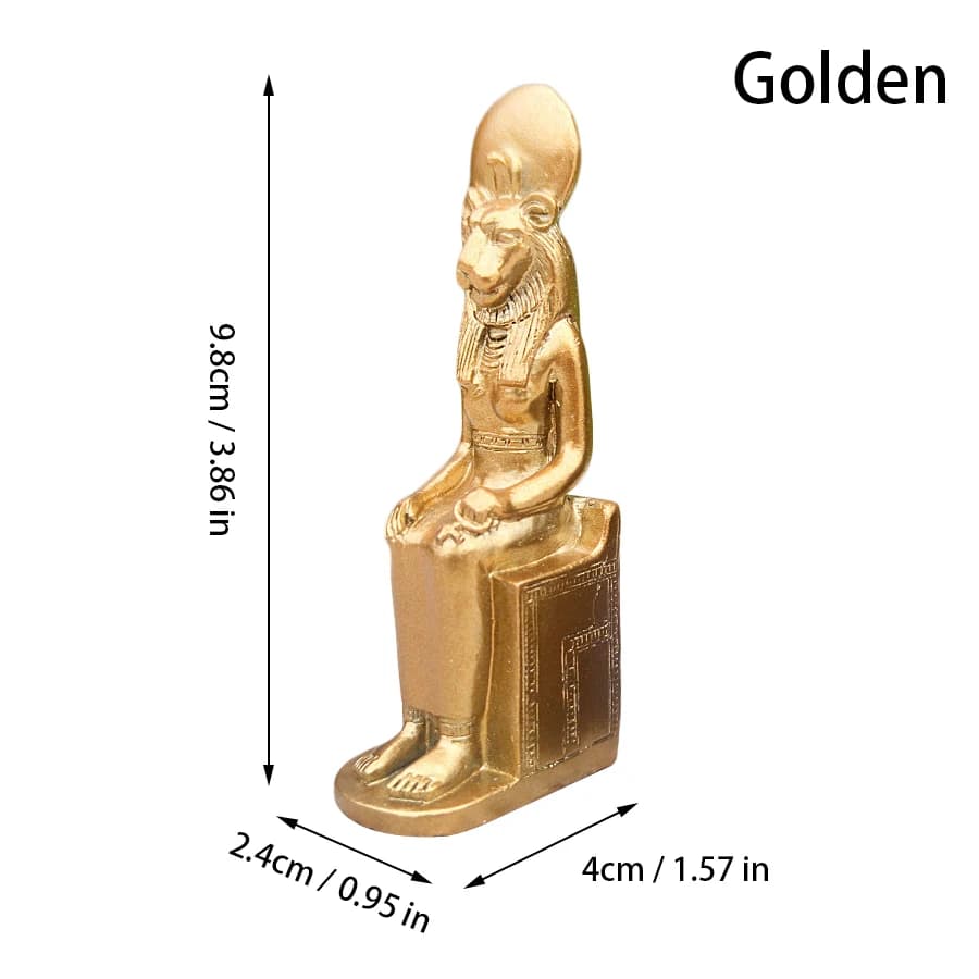 Ornement en résine du Dieu Soleil de l'Égypte ancienne, Pyramide Pharaonique, Ra en position assise,
