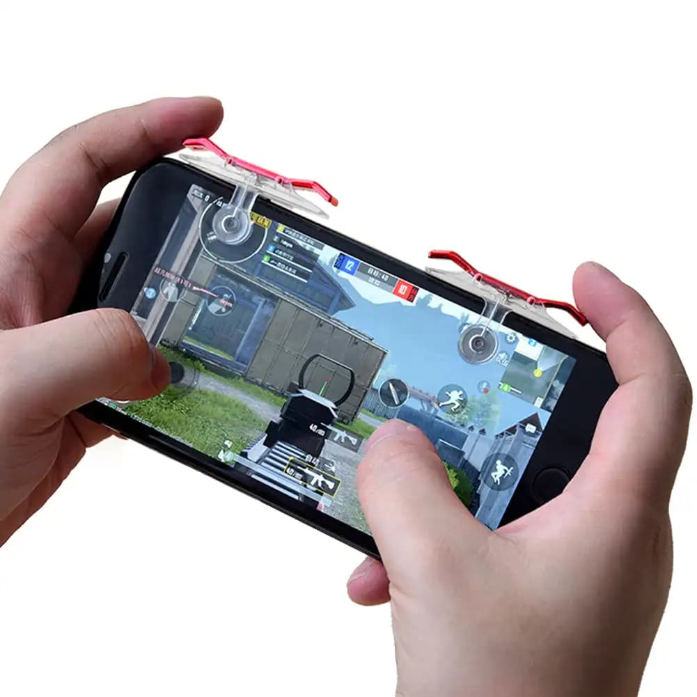 Manette de jeu avec bouton auxiliaire PUBG pour téléphone portable, déclencheur de jeu, poignée de t