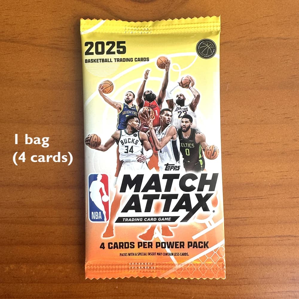 KAYOU 2025 Basketball Match Attax Topps Trading Card Game Power Pack - 40 cartes par boîte avec des