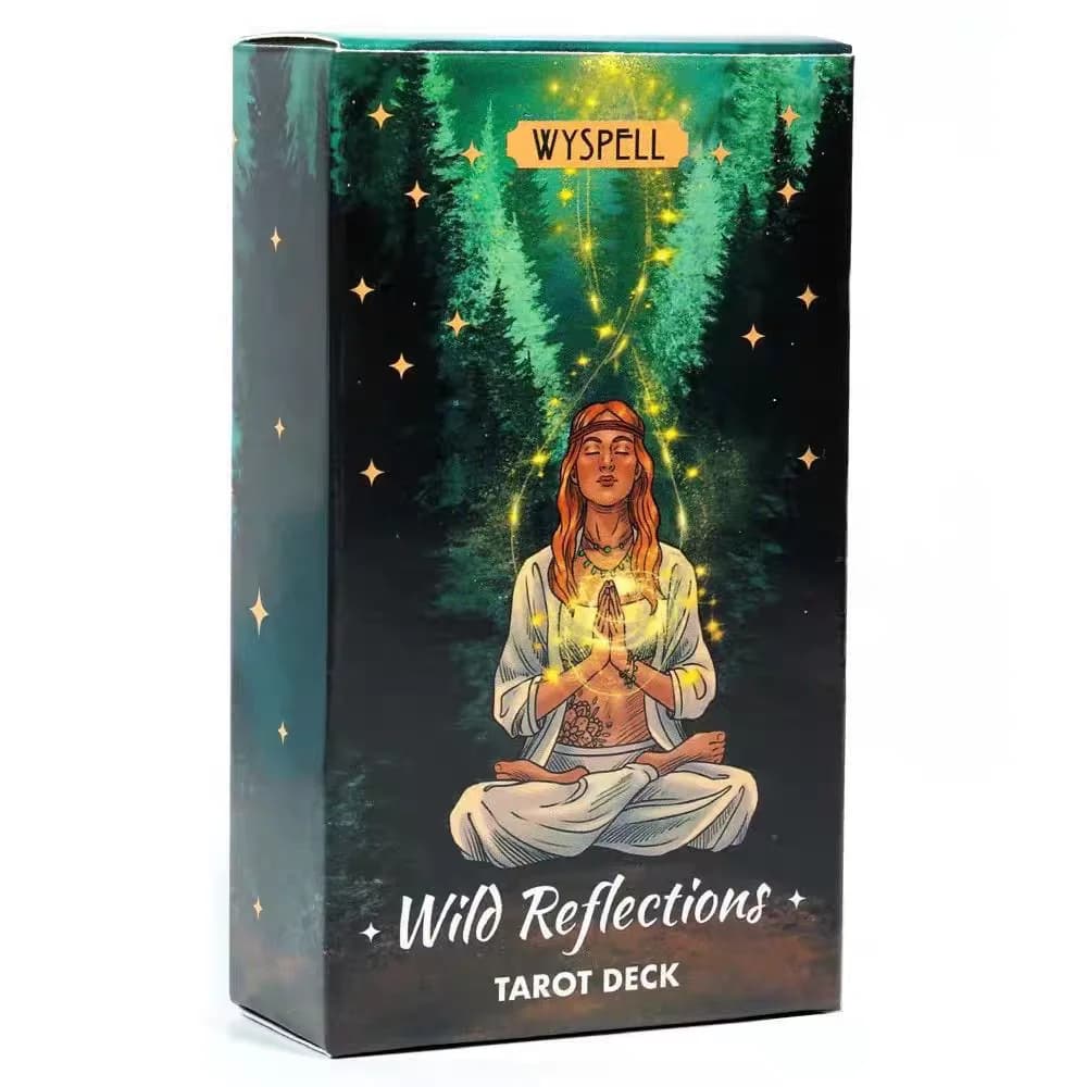 Wild Reflections Tarot Deck 78 cartes, cartes de tarot inspirées de la nature, version anglaise, car