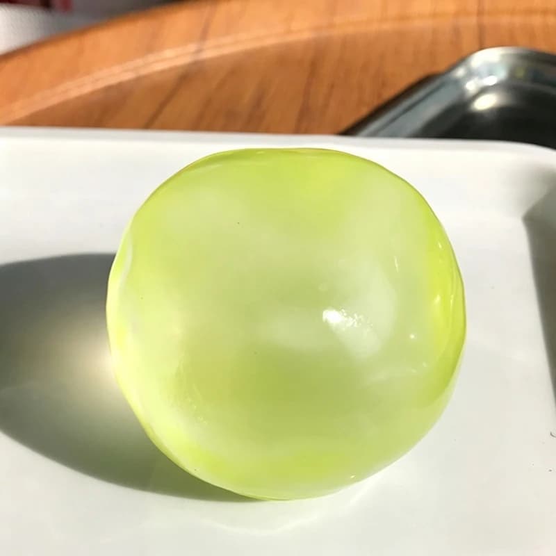 Jouets sensoriels Mochi en plastique souple, transparents, à l'huile de noix de coco et à la maltose