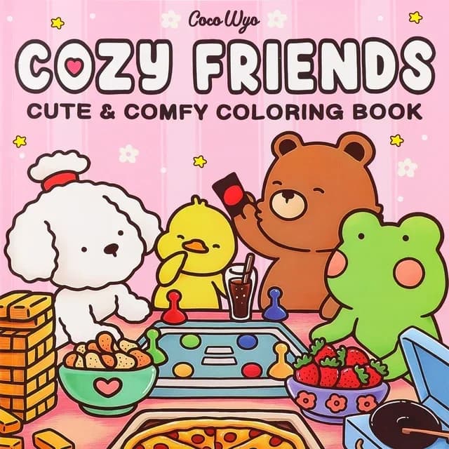 UYEE Cozy GIRL – livre de coloriage pour maman confortable pour la relaxation, livre de gribouillage